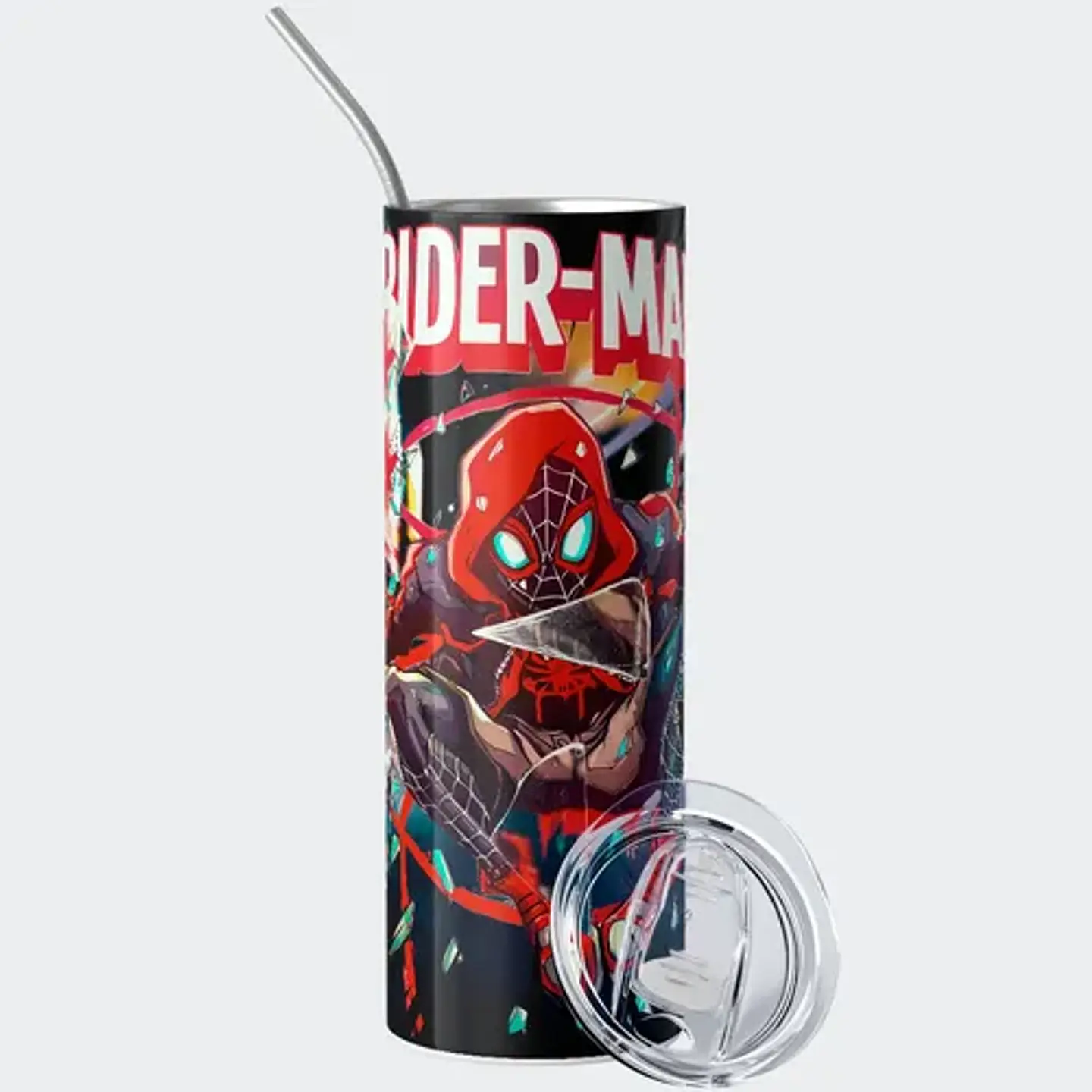 Mug Termo Spider-man Miles Morales Shattered Glitch 600ml 2
