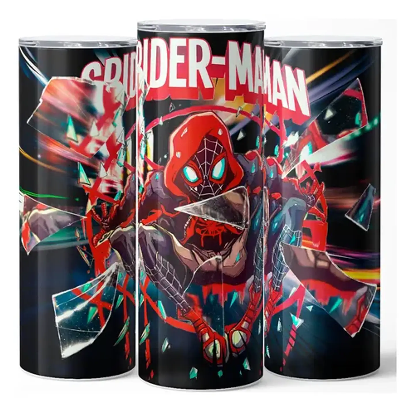 Mug Termo Spider-man Miles Morales Shattered Glitch 600ml 3