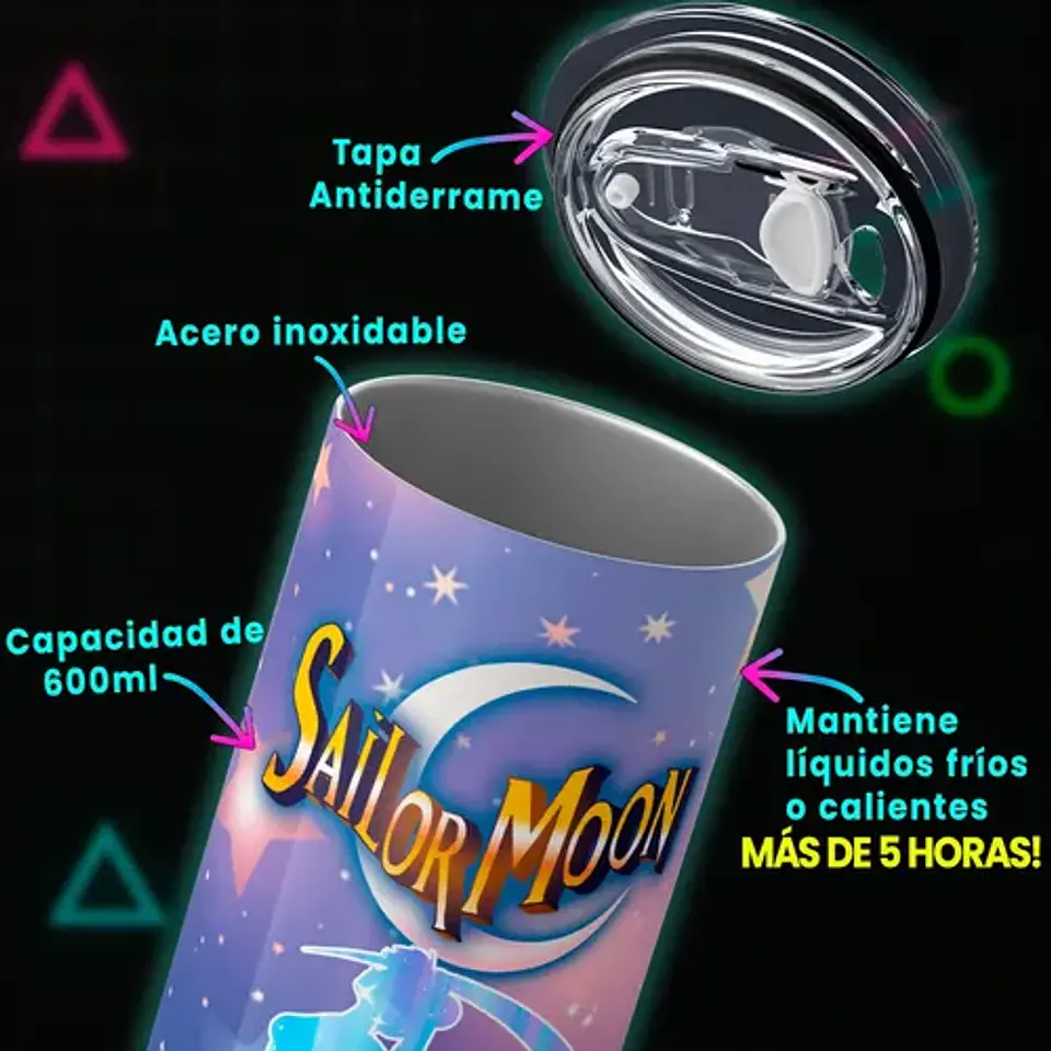 Mug Termo Sailor Moon Galactic Silhouette 600ml 3