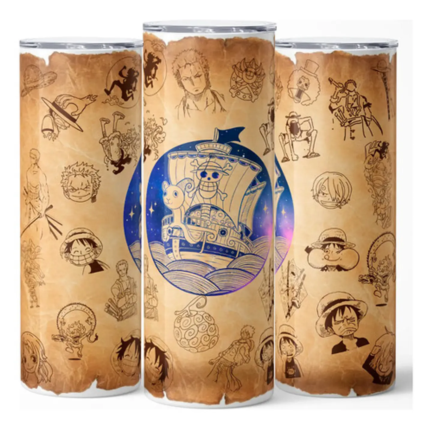 Mug Termo One Piece Vintage Scroll 600ml 3