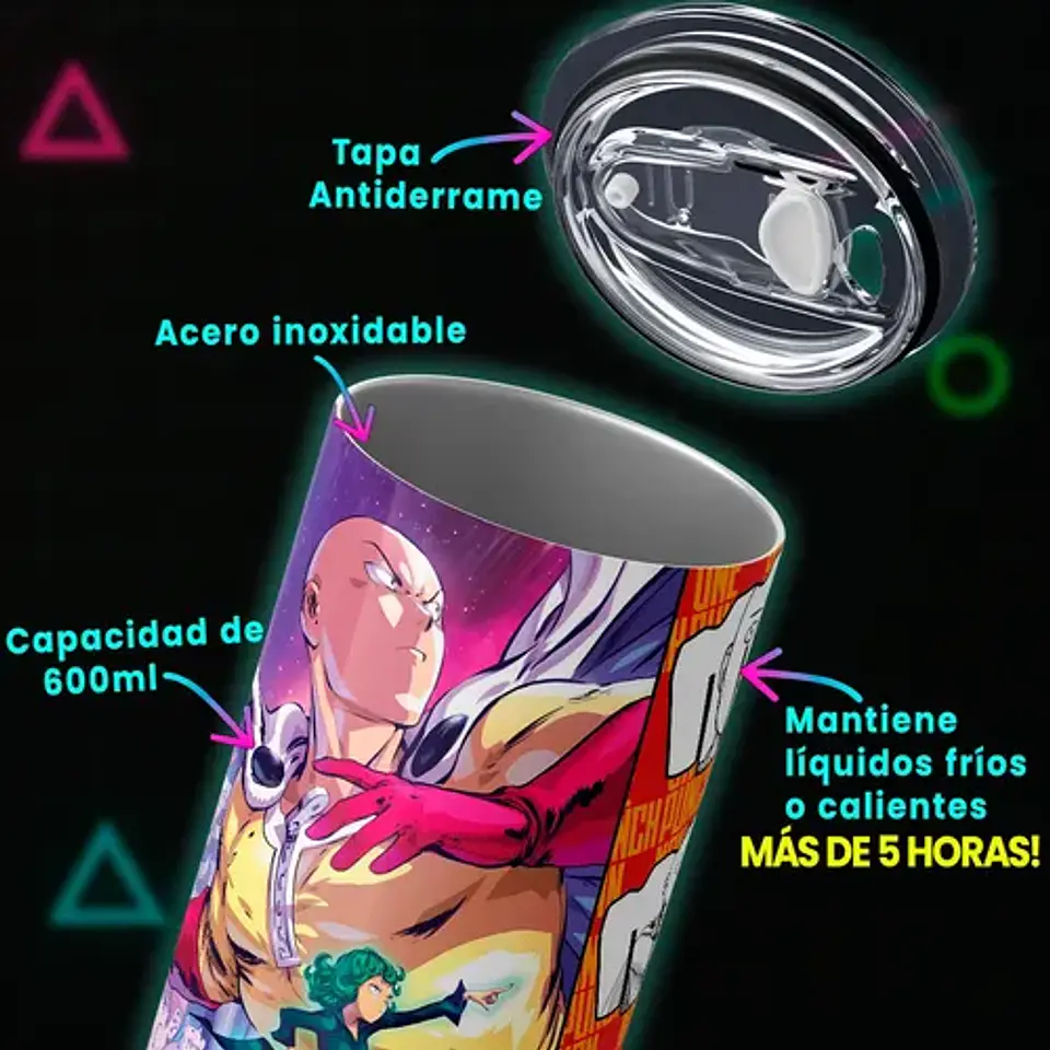 Mug Termo One Punch Man Hero Combo 600ml 4