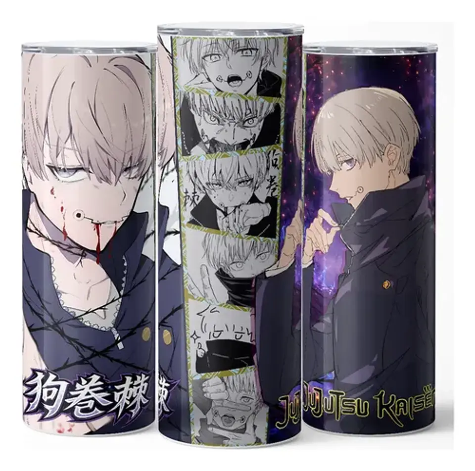 Mug Termo Jujutsu Kaisen Inumaki Cursed Command 600ml 3