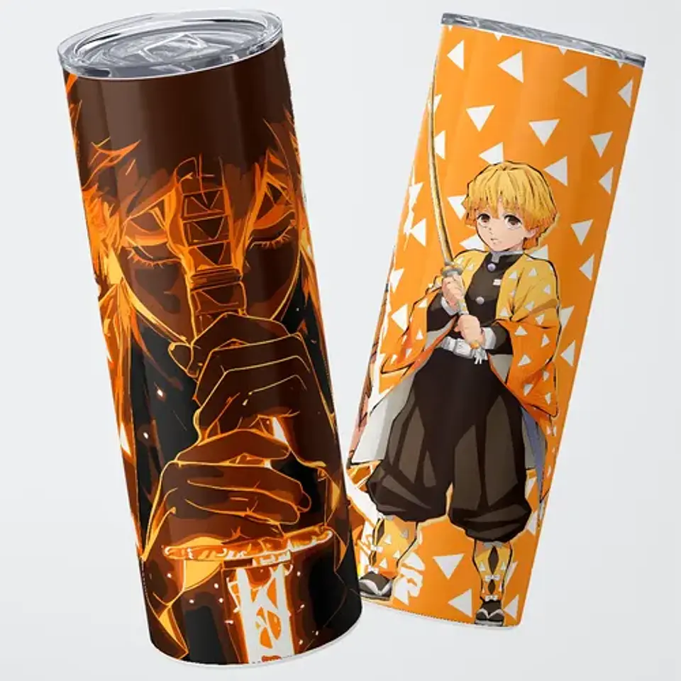 Mug Termo Demon Slayer Zenitsu Awakening Split 600ml 1