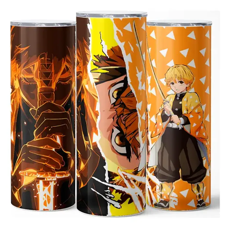 Mug Termo Demon Slayer Zenitsu Awakening Split 600ml 3