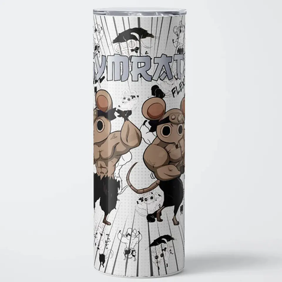 Mug Termo Gymrat Muscle Mice Gymrats 600ml 1