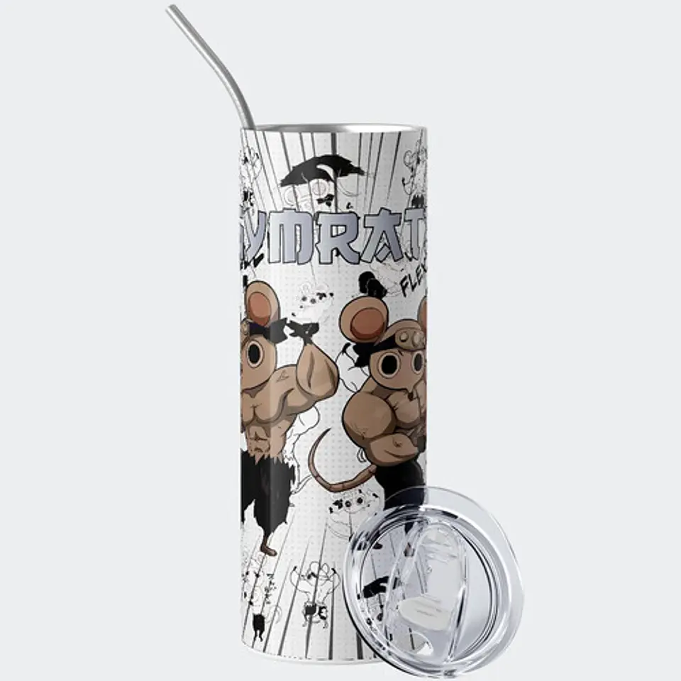 Mug Termo Gymrat Muscle Mice Gymrats 600ml 2