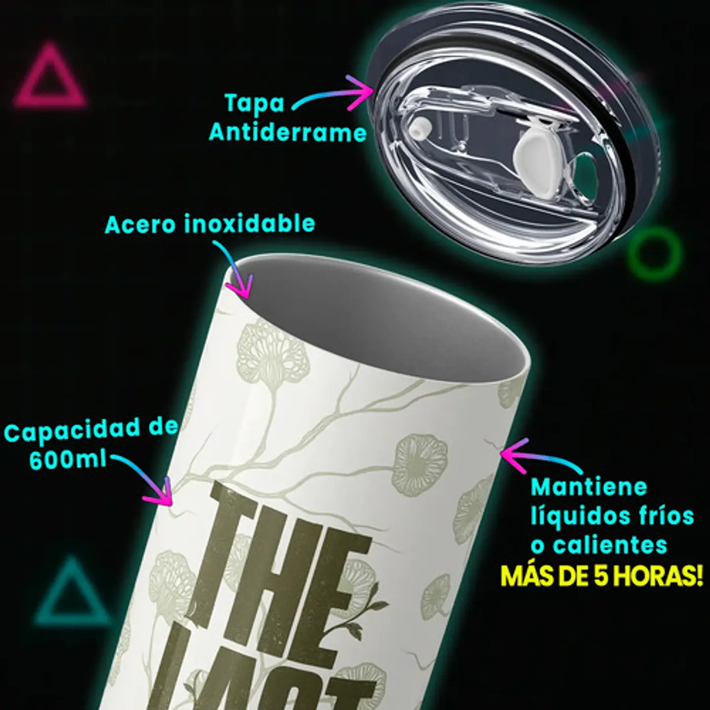 Mug Termo The Last Of Us Ellie's Botanical 600ml 4