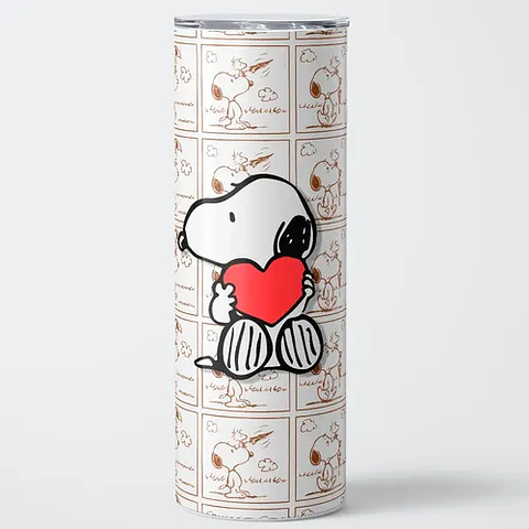 Mug Termo Snoopy Heart Strip 600ml