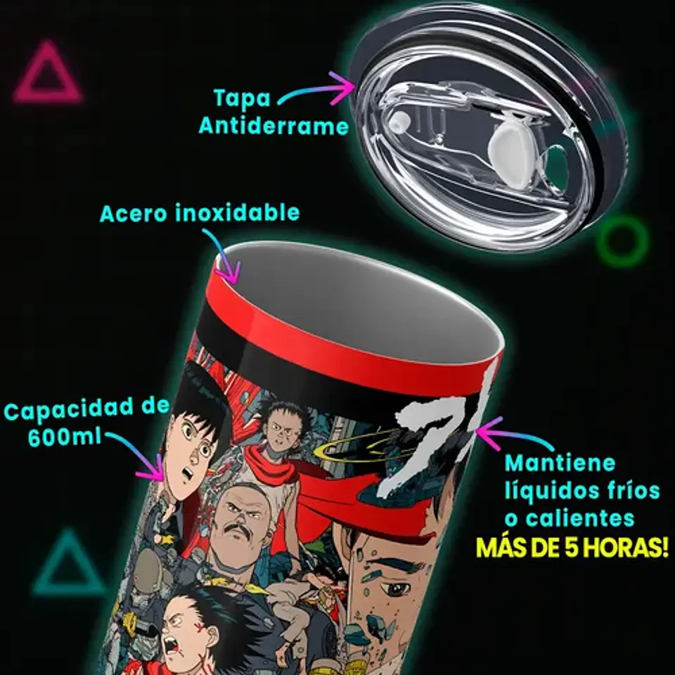Mug Termo Akira Neo-tokyo Chaos 600ml 4