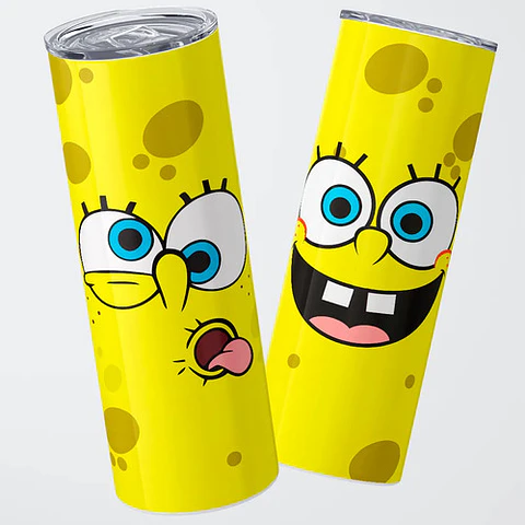 Mug Termo Bob Esponja Bikini Bottom Expressions 600ml
