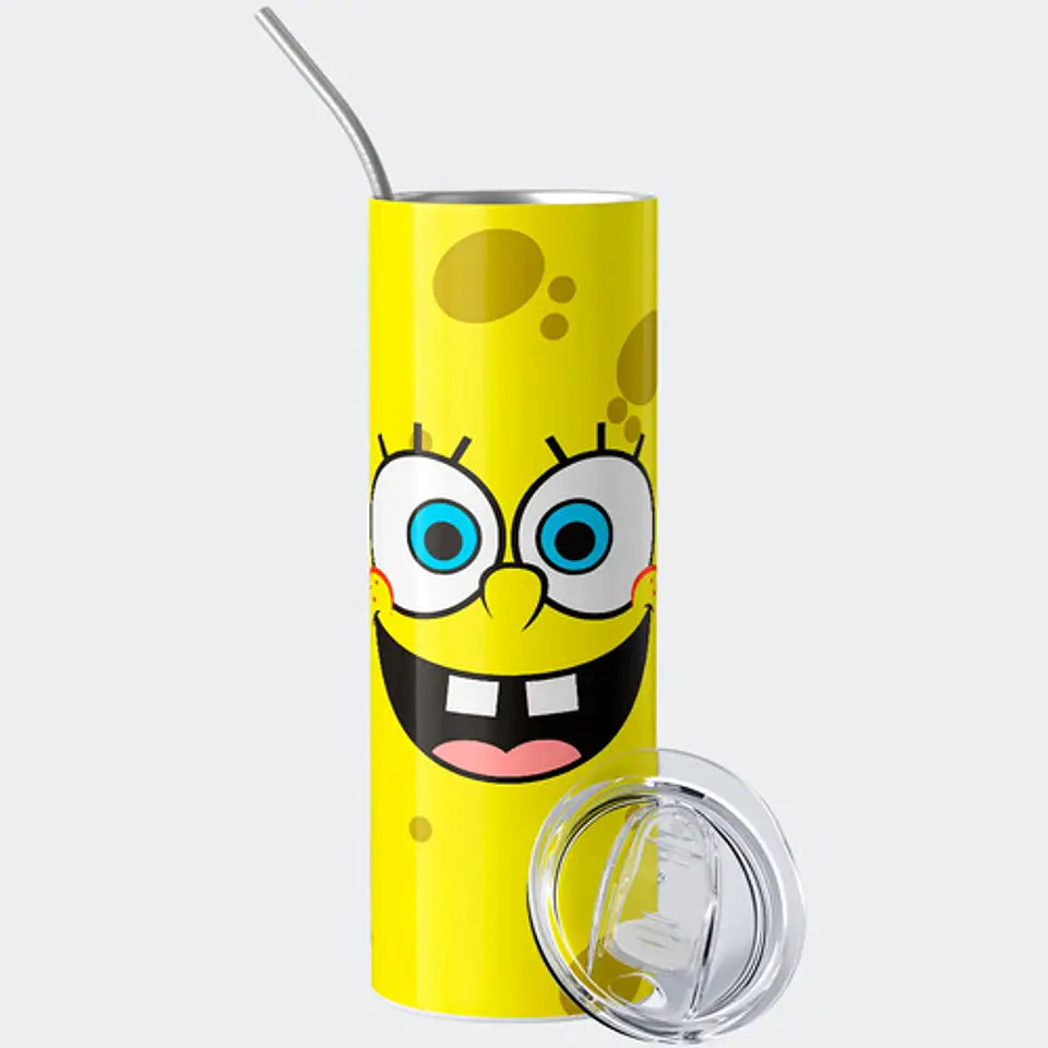 Mug Termo Bob Esponja Bikini Bottom Expressions 600ml 2