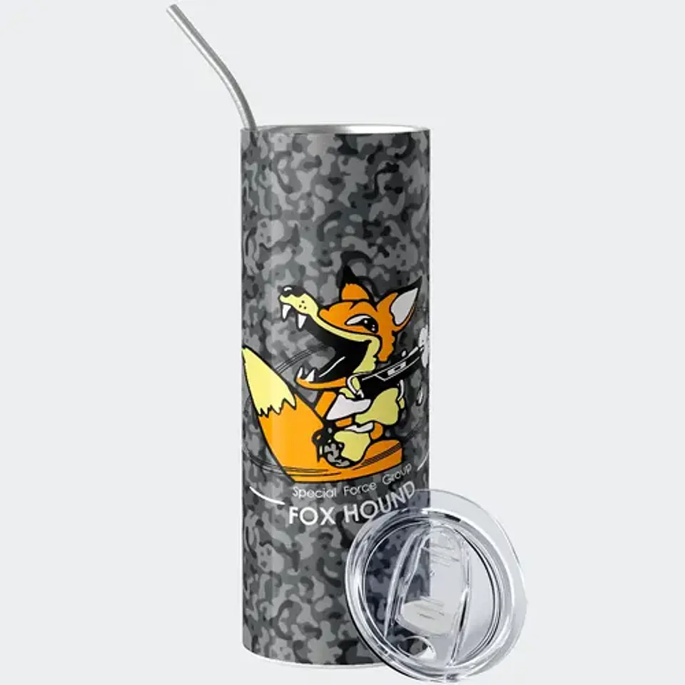 Mug Termo Metal Gear Fox Hound Tactical Camo 600ml 2