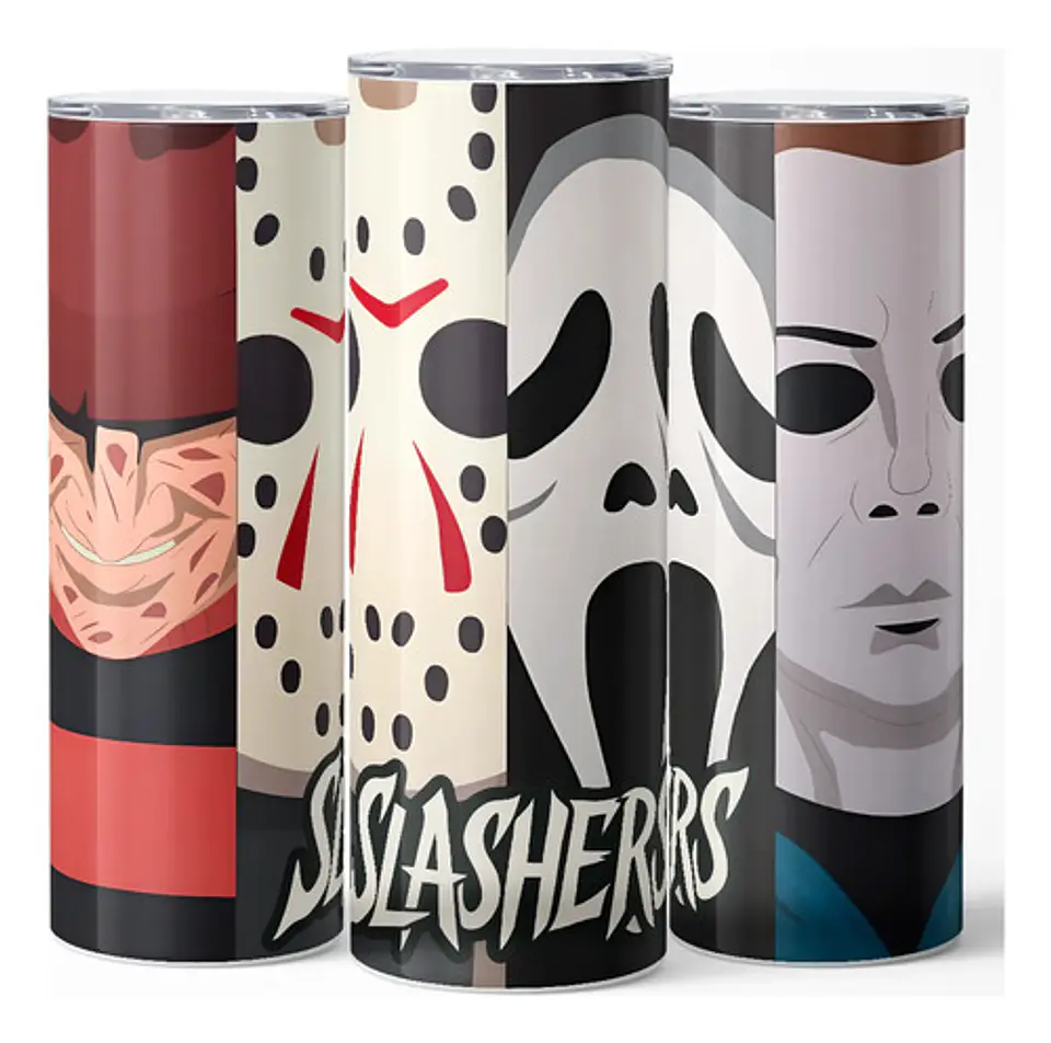 Mug Termo Horror Slashers Split 600ml 3