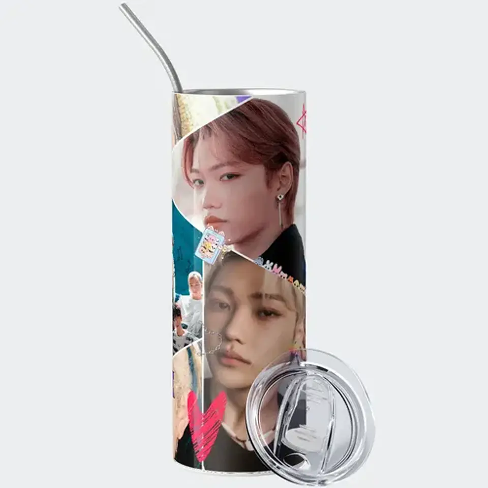 Mug Termo Kpop Felix Stray Kids Aesthetics 600ml 2