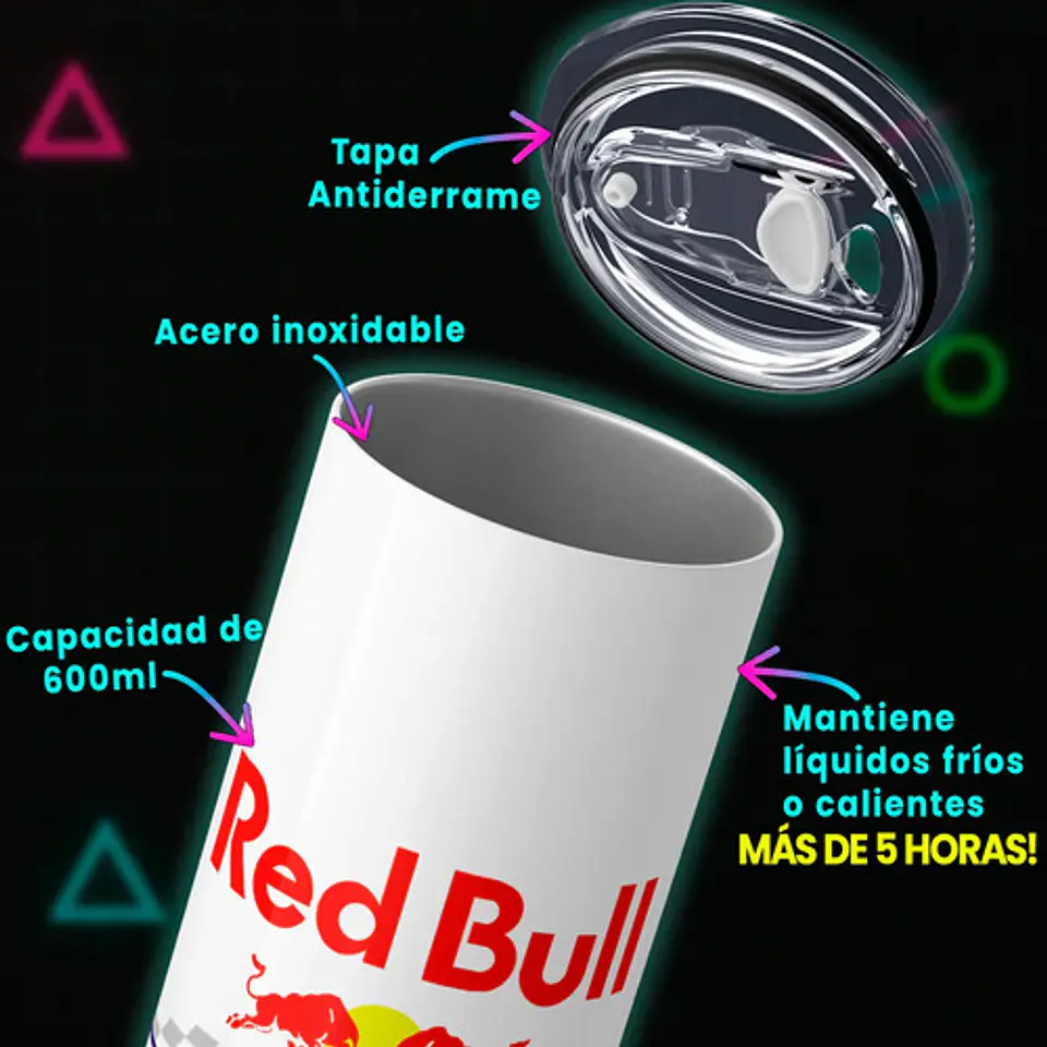 Mug Termo Formula 1 Red Bull Racing Speed Heritage 600ml 3