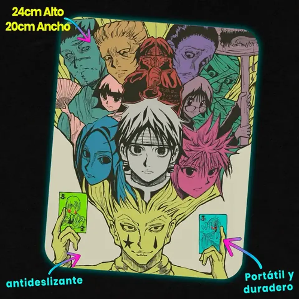 Mousepad Hunter X Hunter Genei Ryodan Phantom Souls 20x24cm 2