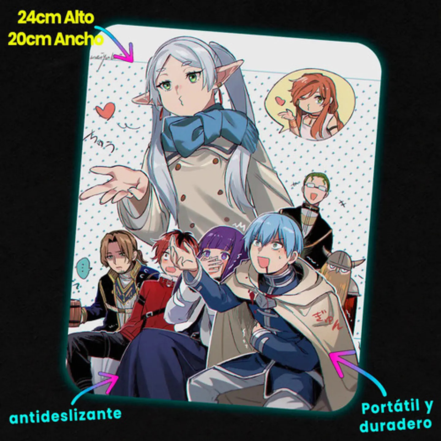 Mousepad Frieren Deadly Kiss Comedy 20x24cm 2