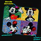 Mousepad Mickey Mouse Splatter Pop Art 20x24cm - Miniatura 2
