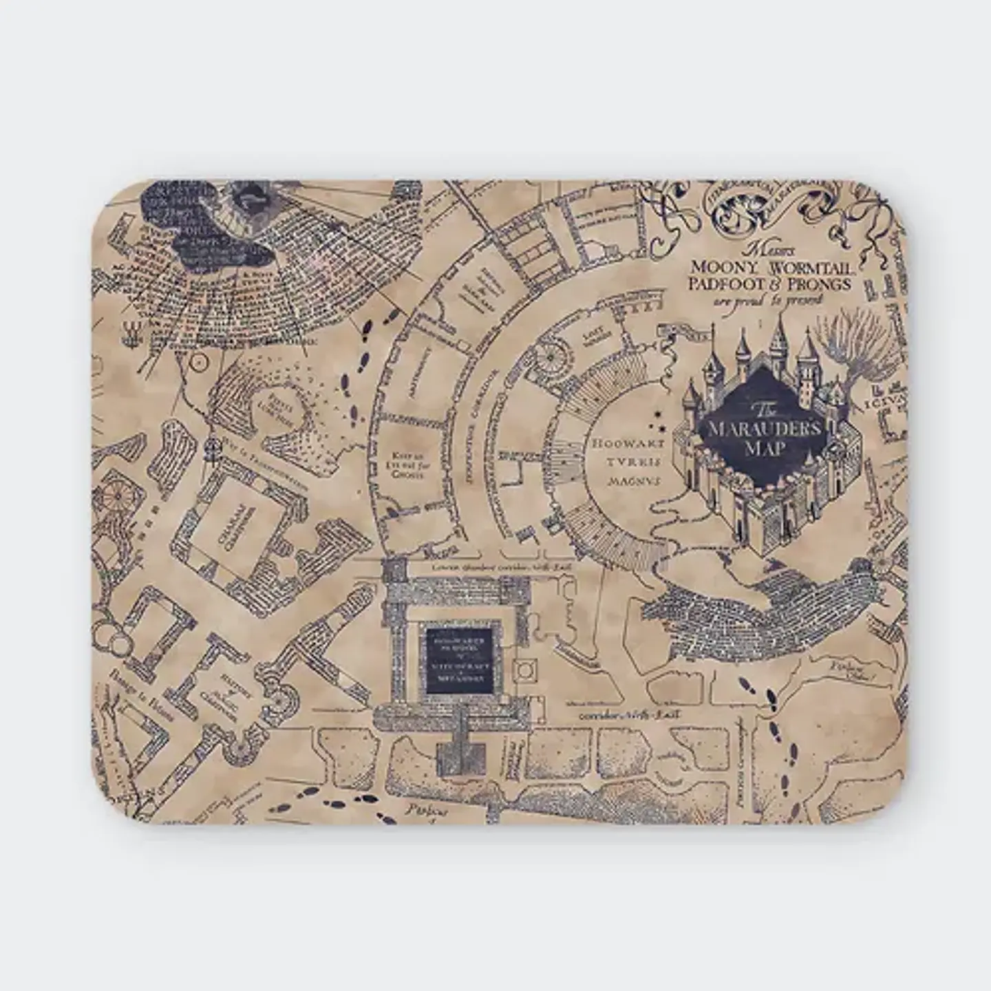 Mousepad Harry Potter The Marauder's Map Vintage 20x24cm 1