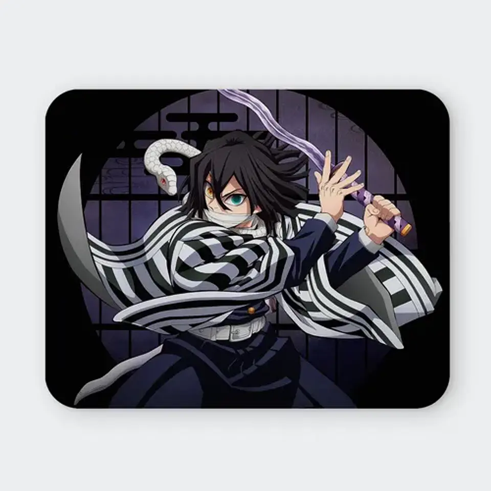 Mousepad Demon Slayer Obanai Serpent Strike 20x24cm 1