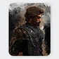 Mousepad Kagurabachi Katana Black Ink Action 20x24cm - Miniatura 1