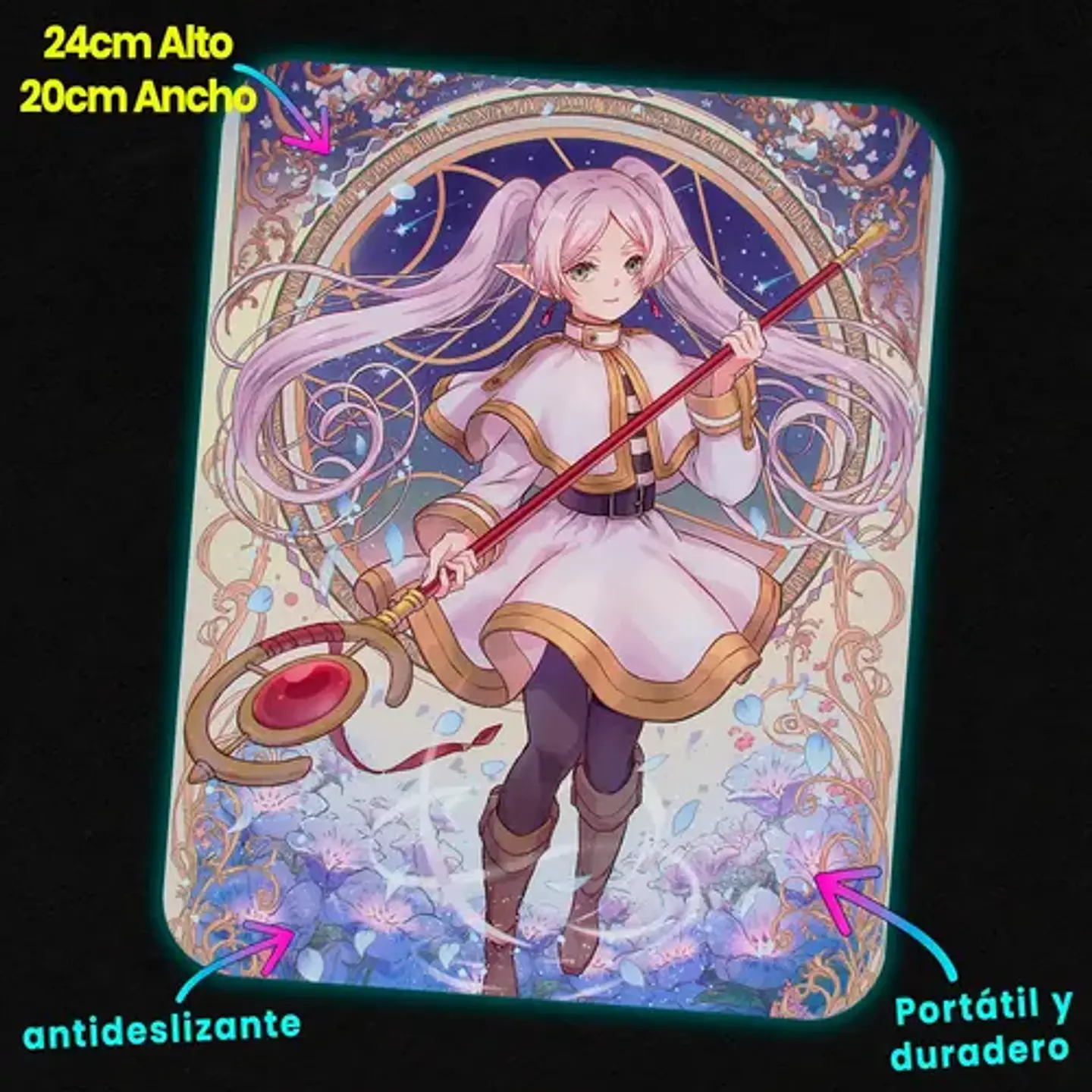 Mousepad Frieren Celestial Staff Waltz 20x24cm 2