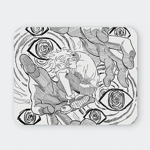 Mousepad Hunter X Hunter Killua Visionary Sketch 20x24cm