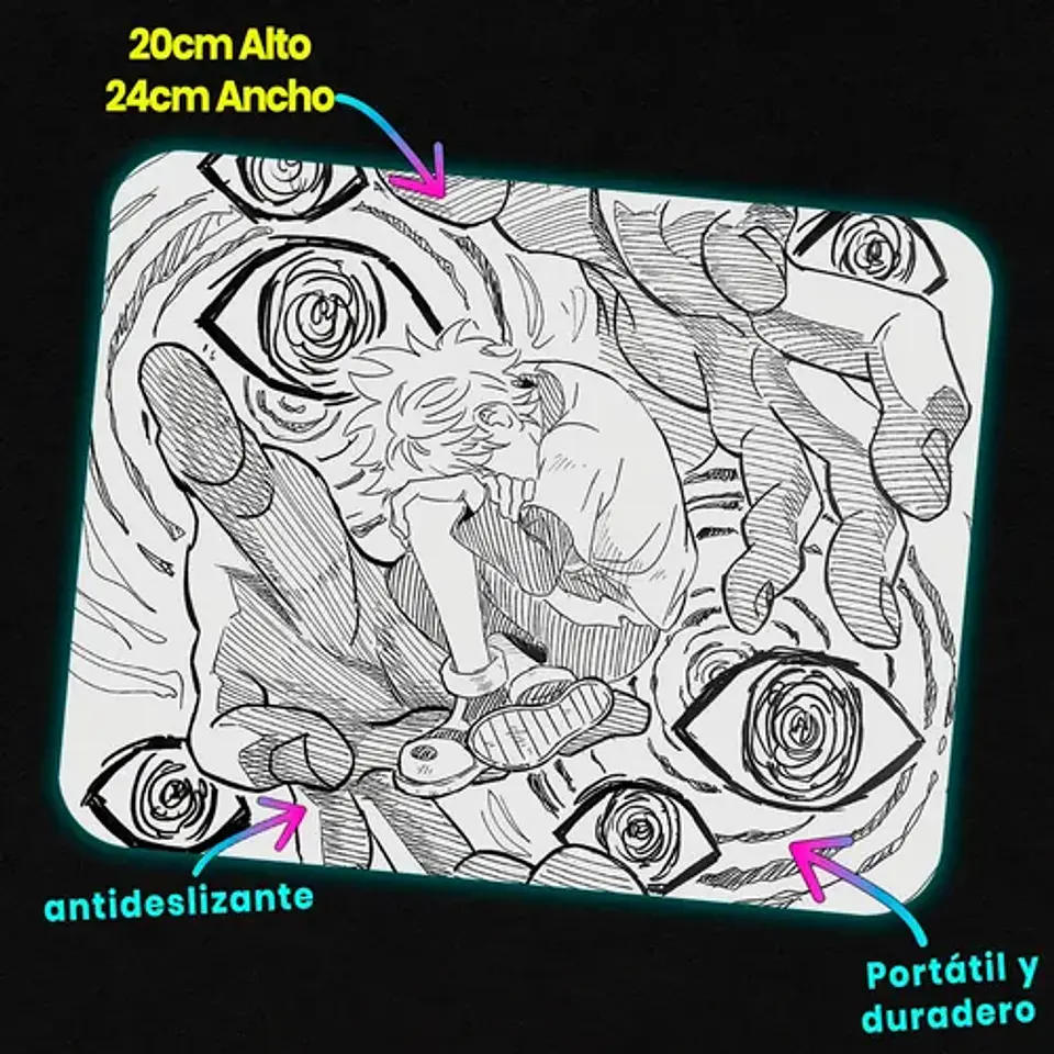 Mousepad Hunter X Hunter Killua Visionary Sketch 20x24cm 2