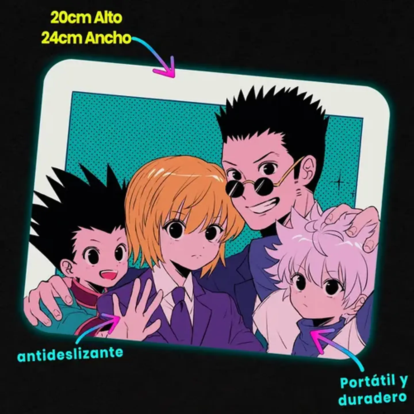 Mousepad Hunter X Hunter Hunter Squad Retro Pop 20x24cm 2