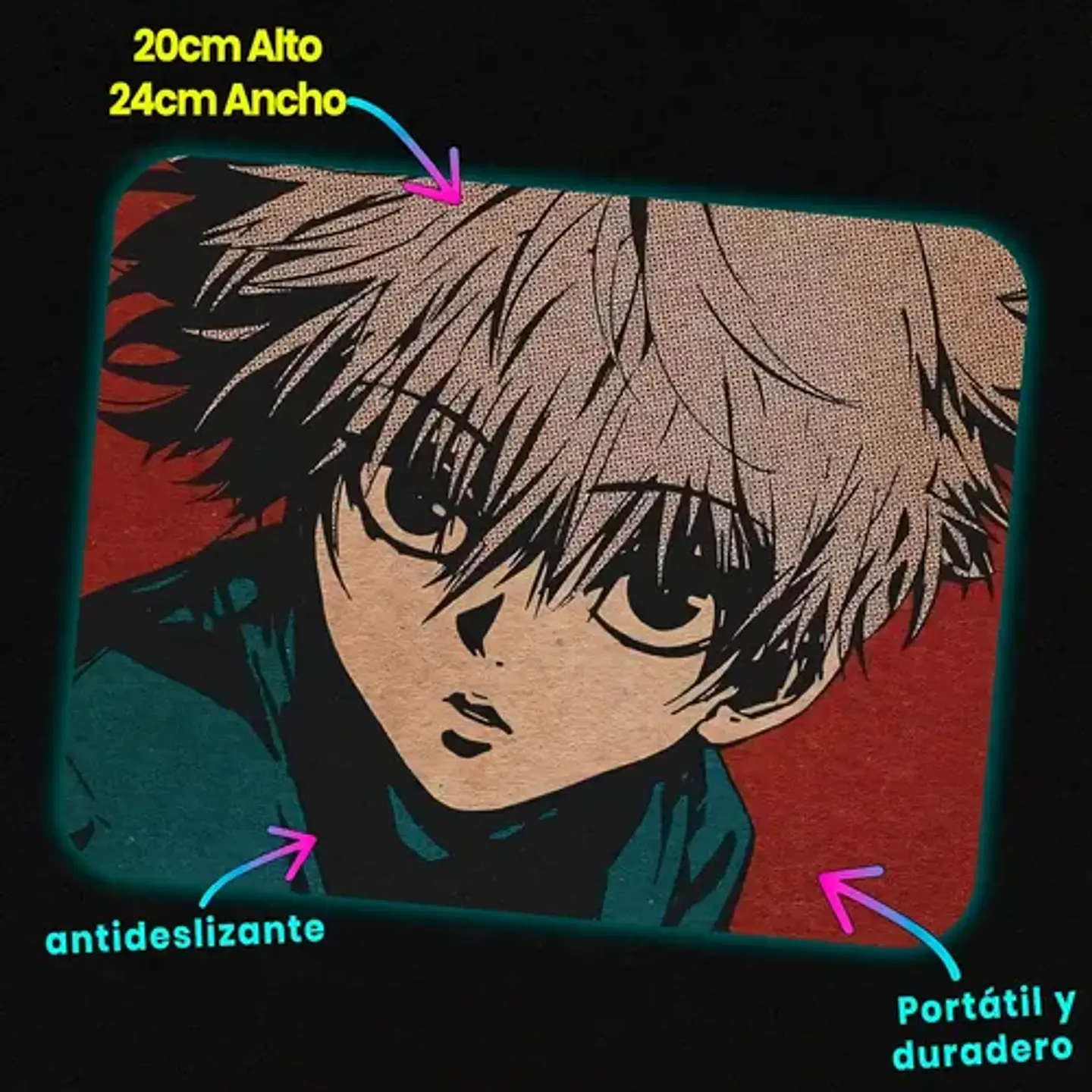 Mousepad Hunter X Hunter Killua Zoldyck Scarlet 20x24cm 2