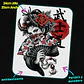 Mousepad Anime Cyberpunk Oni Geisha Crimson Bloom 20x24cm - Miniatura 2