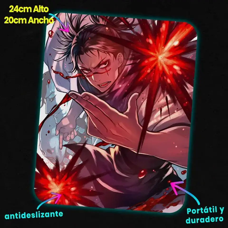 Mousepad Jujutsu Kaisen Choso Blood Manipulation 20x24cm 2