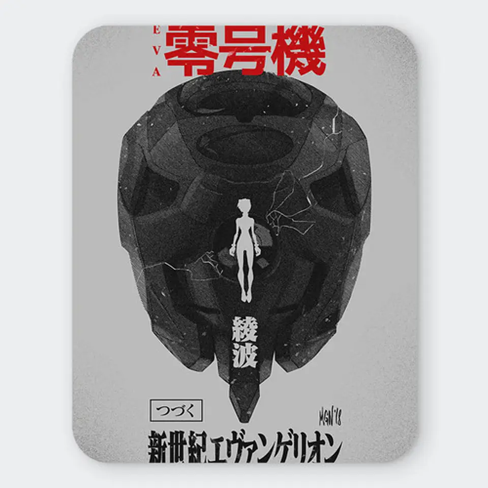 Mousepad Evangelion Unit-00 Rei Ayanami Monolith 20x24cm 1