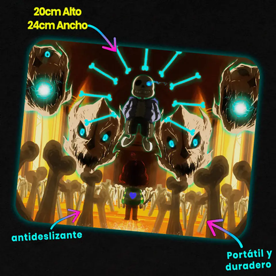 Mousepad Undertale Sans The Last Judgment 20x24cm 2