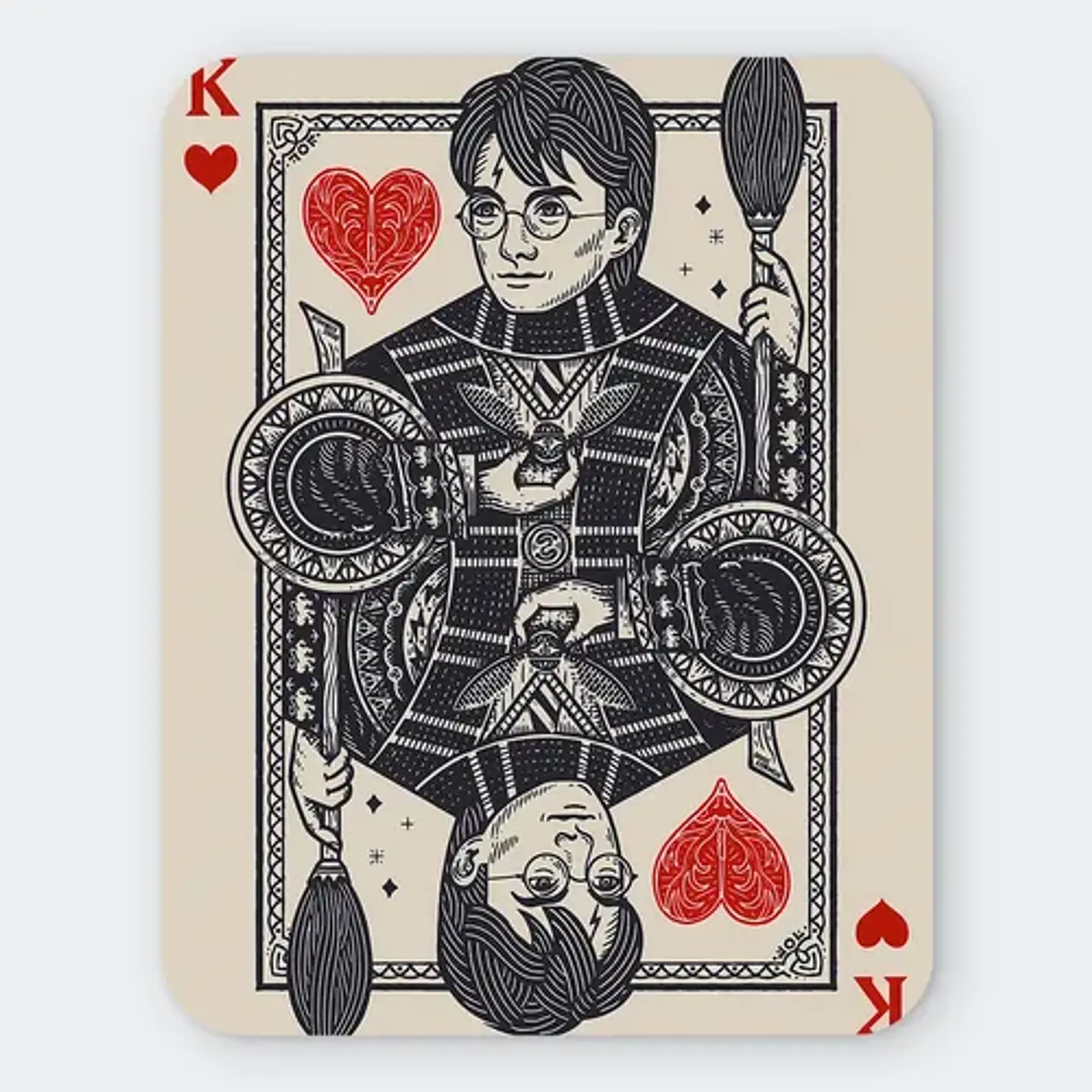 Mousepad Harry Potter The Boy Who Lived King Card 20x24cm 1