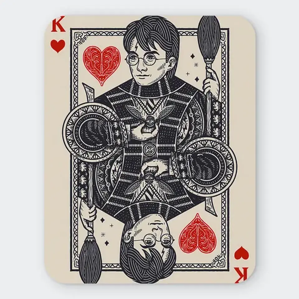 Mousepad Harry Potter The Boy Who Lived King Card 20x24cm 1