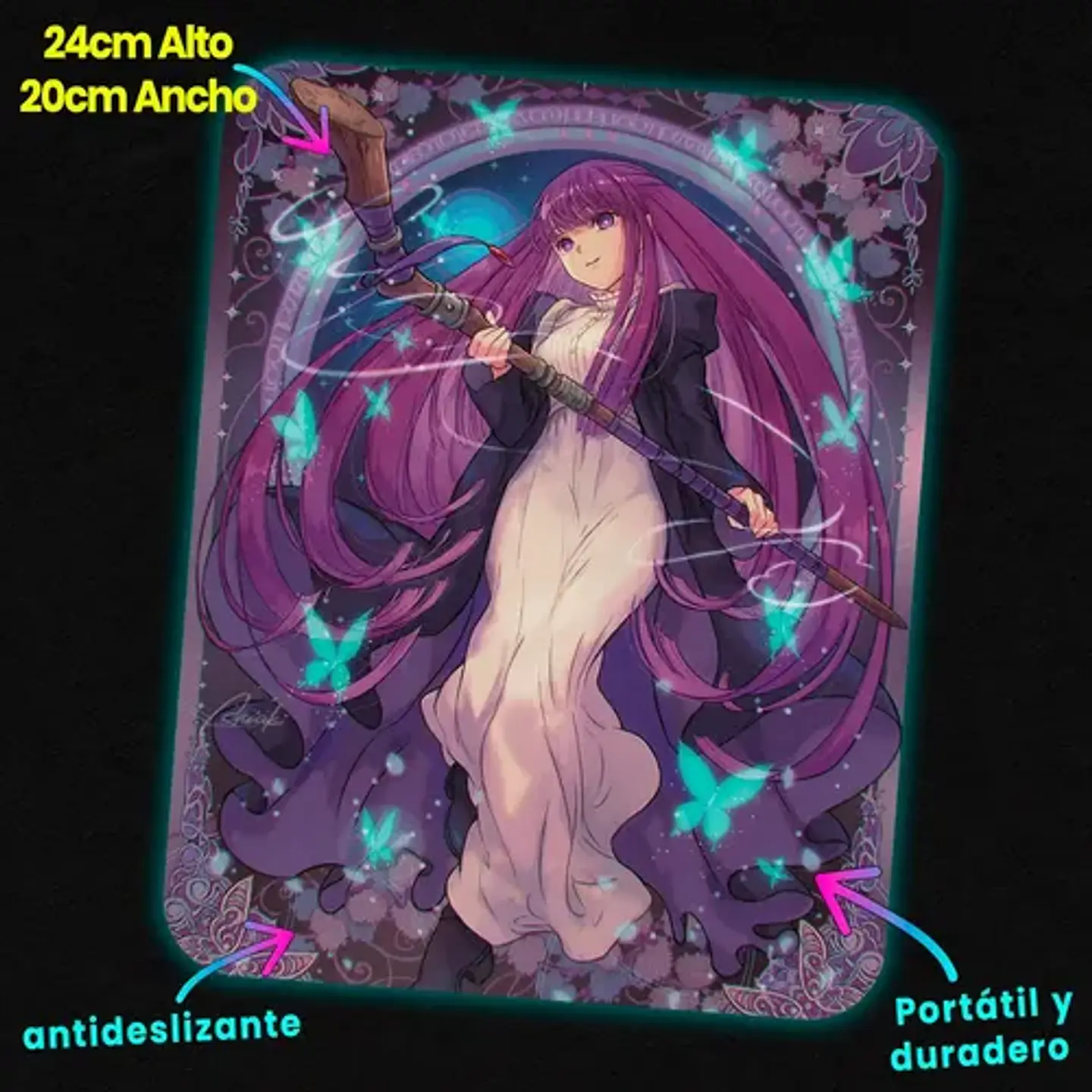 Mousepad Frieren Fern: Butterfly Sorceress 20x24cm 2