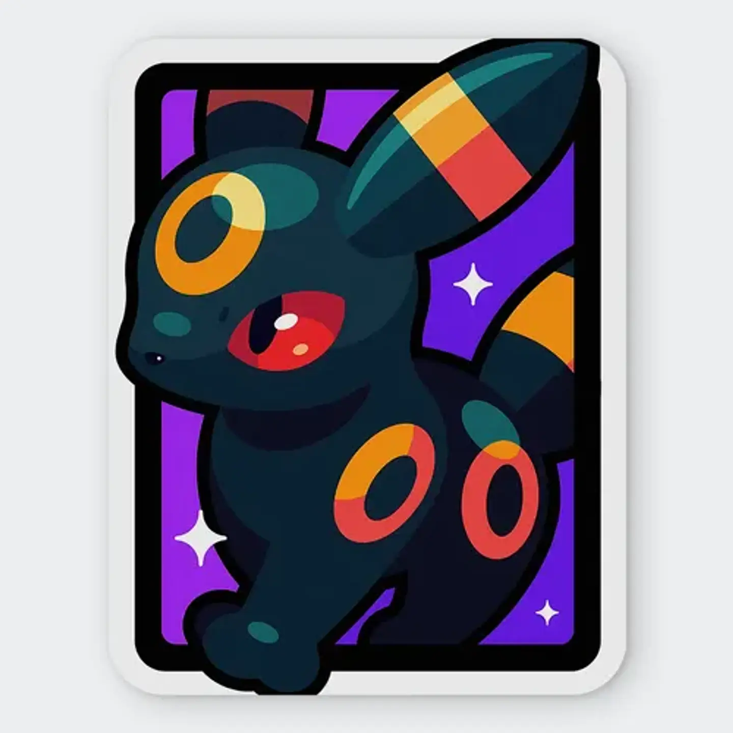 Mousepad Pokemon Umbreon Moonlight Neon Pop 20x24cm 1