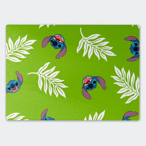 Tabla Para Picar Stitch Tropical Green 20x28