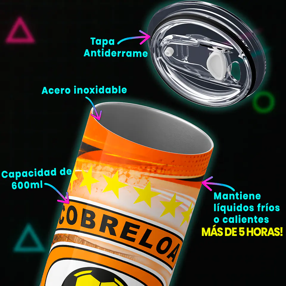 Mug Termo 600ml - Diseño Cobreloa Calama 4