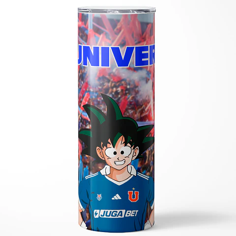 Mug Termo 600ml - U. De Chile Goku Azul de Corazón