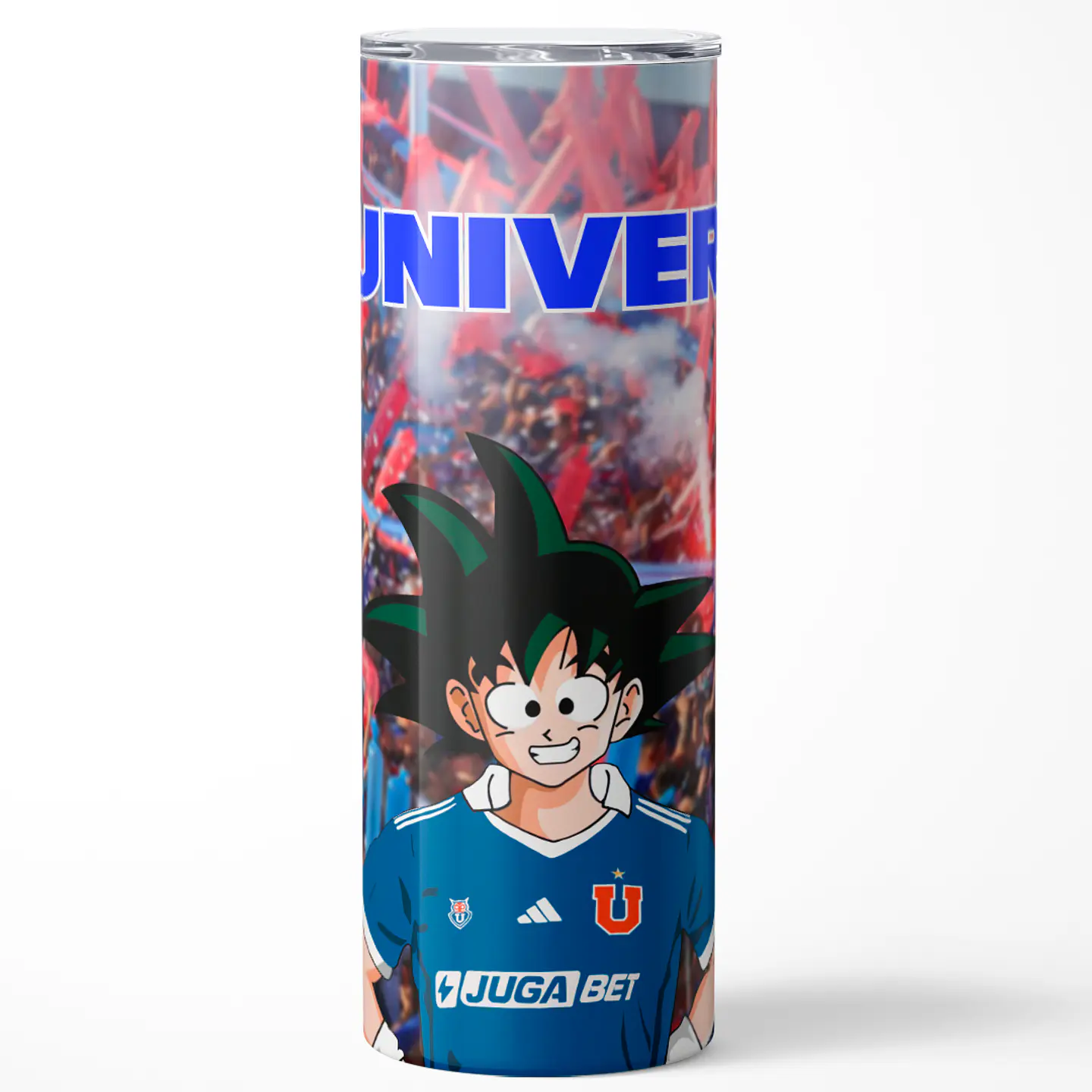 Mug Termo 600ml - U. De Chile Goku Azul de Corazón 1