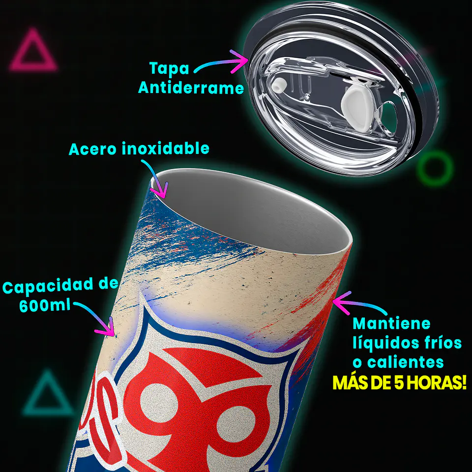 Mug Termo 600ml - U. de Chile Los de Abajo 4