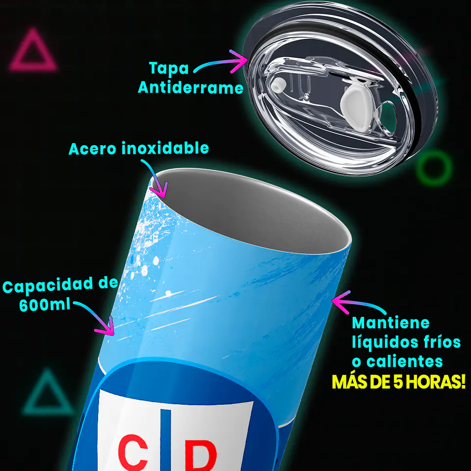 Mug Termo 600ml - U. Catolica Cruzado de Corazón 4