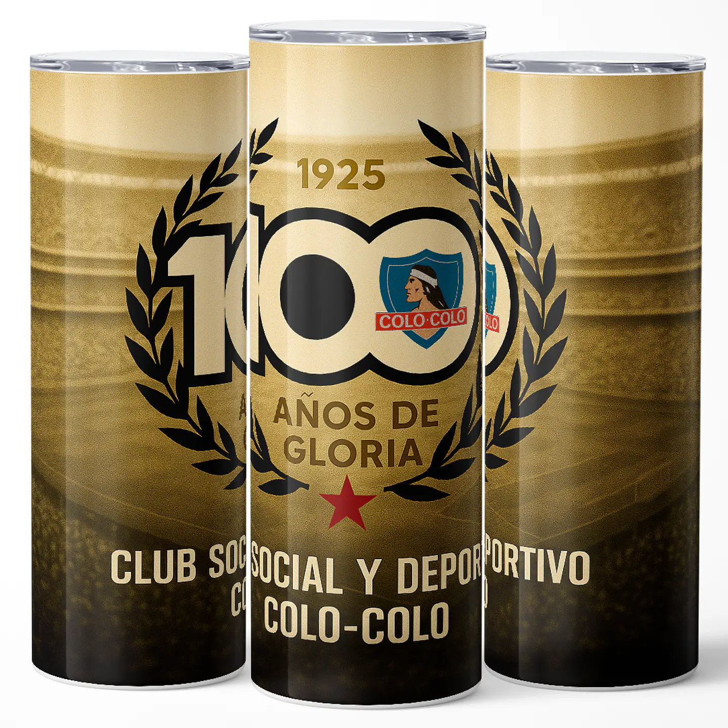 Mug Termo 600ml - 100 Años de Gloria Colo Colo 2