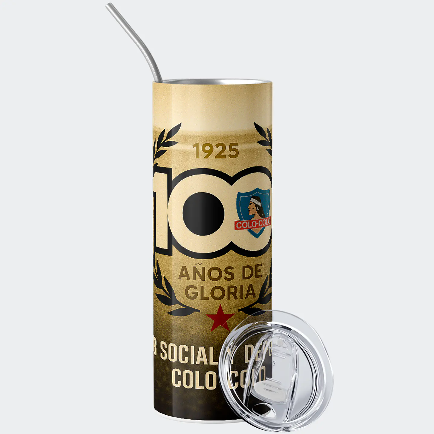 Mug Termo 600ml - 100 Años de Gloria Colo Colo 3