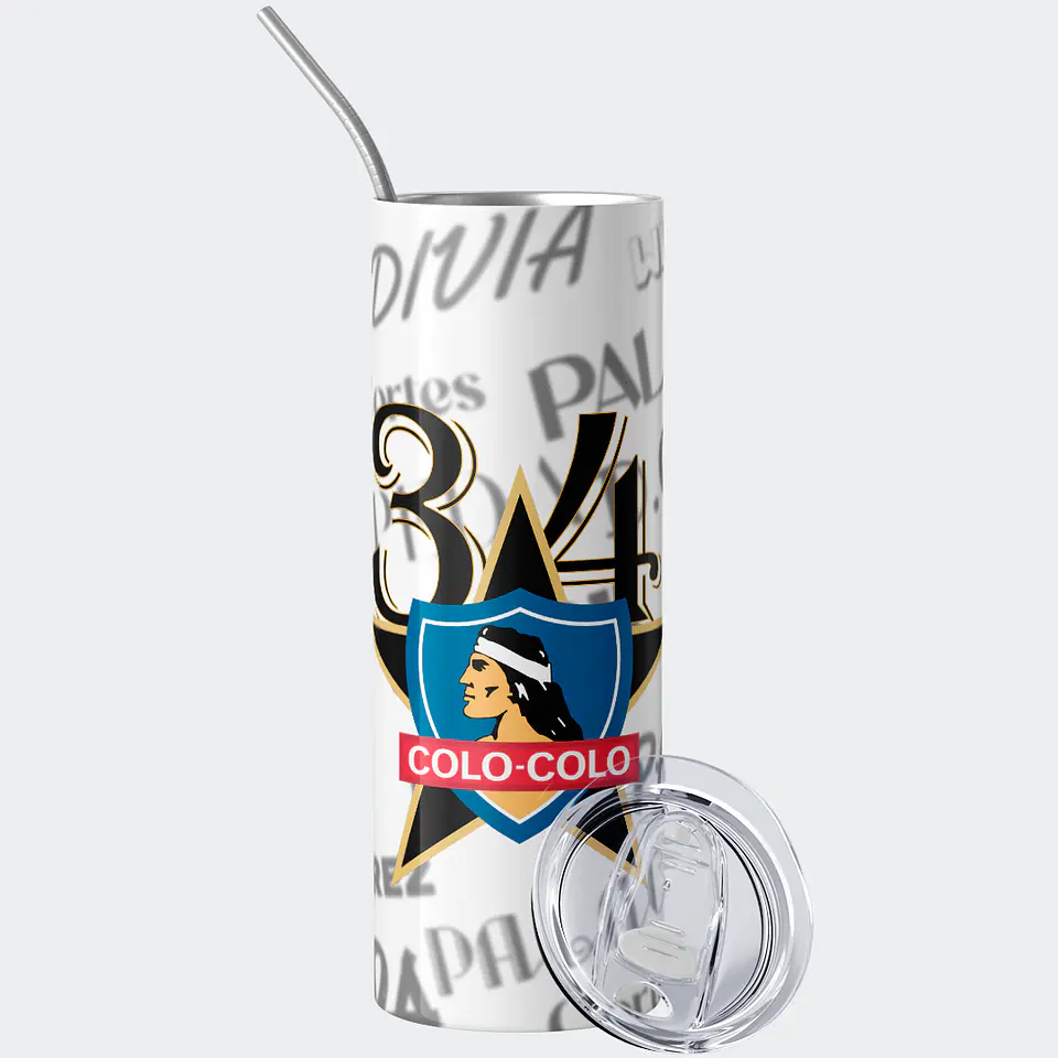 Mug Termo 600ml - Colo Colo 34 Estrellas 3
