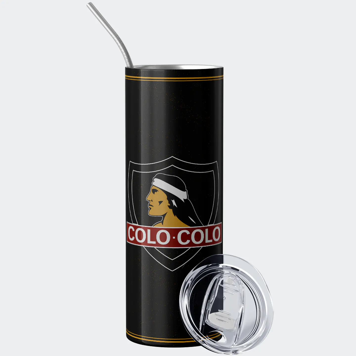 Mug Termo 600ml - Colo Colo 100 Aniversario Black Gold 3