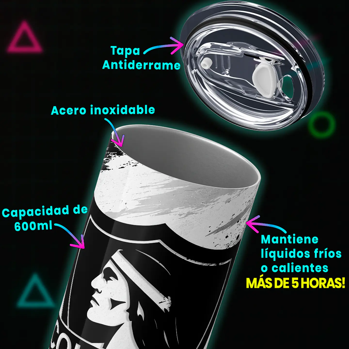 Mug Termo 600ml - Colo Colo Somos el Más Grande 4