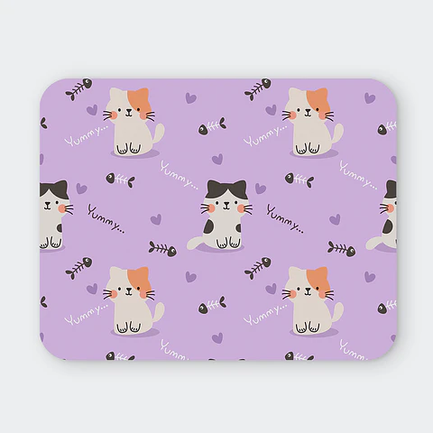 Mousepad 20x24 cm - Diseño Gatitos Yummy